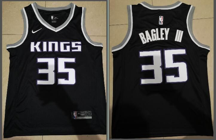 Men Sacramento Kings 35 Bagley iii Black Game Nike NBA Jerseys